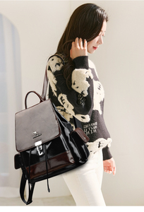 <span class=keywords><strong>Zaino</strong></span> in <span class=keywords><strong>Pelle</strong></span> PU Leggero e Impermeabile alla Moda per Donne, Grande Capacità, Multifunzionale, Borsa Estiva per Scuola, Viaggi e Uso Quotidiano - Product Image 5