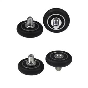 Roue à roulement sphérique <span class=keywords><strong>en</strong></span> caoutchouc avec axe, vis SS M4~M10, OD15~65mm - Product Image 3