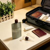 Pochettes de voyage - Sacs étanches et rechargeables, pochette à bec verseur réutilisable sans BPA pour shampoing, après-shampoing, gel douche et produits de soin de la peau