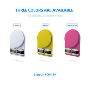 SF400 식품 계량 케이크 베이킹 전자 가정용 저울 10 Kg 디지털 주방 저울 배터리 디지털 디스플레이 흰색 직사각형 200 - Product Image 3