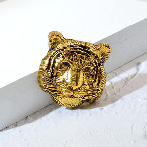 Broche de Tigre con diamantes de imitación de aleación dominante <span class=keywords><strong>Vintage</strong></span>, accesorios de ropa para hombres - Product Image 3