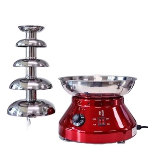 Petite Fontaine à Chocolat Commerciale Électrique 220V/110V à 5 Niveaux pour Fêtes, Machine à Cascade de Chocolat Fondant pour Table - Product Image 1