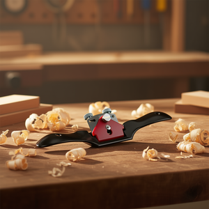 Raboteuse à lame rouge et boutons réglables pour le travail du bois - Product Image 3