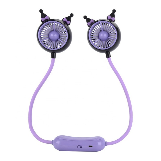 Hot Sale Little USB Charging Outdoor Neck Mount Fan Hanging for Car Household Use Electric Power Source Plastic for Lazy Guys