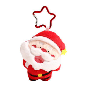 Boneka Gantungan Kunci Natal Asli Bentuk Kepala Bengkok, Mainan Penghilang Stres, Gantungan Tas Kecil, Hadiah Natal, Buatan China - Product Image 5