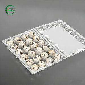 Barquettes à œufs en plastique transparent empilables pour œufs de caille, conçues pour un stockage et un transport sécurisés pour les fermes, les épiceries et <span class=keywords><strong>l</strong></span>'usage domestique - Product Image 2