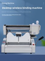 Máquina de encuadernación manual de escritorio STARPRINT Modelo 773 con pegamento inalámbrico y cortador de papel para libros