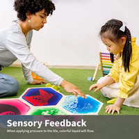 Intégration sensorielle tapis de sol liquide besoins spéciaux enfants équipement d'entraînement sensoriel carreaux de chambre sensorielle pour enfants et adultes