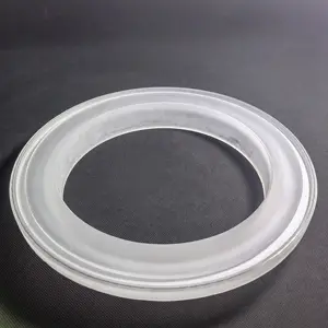 Custom various specifications frosted flanged quartz products