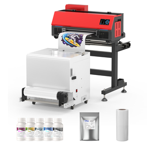 New Thermal Transfer Unlimited Textile Fabrics Cloth Printing Machine Garment Dual Print Heads XP600 13Inch Film DTF Printer - Product Image 1