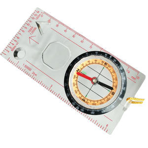 Regla de Mapa con Brújula para Exteriores, Herramienta de Navegación Multifuncional para Senderismo con Función de Brillo en la Oscuridad, 120 mm de Longitud, Material ABS - Product Image 5