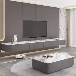Customized size single white coffee table luxury furniture