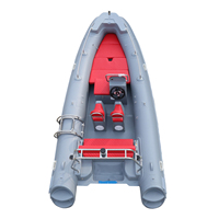 Chine Aviron Yacht Rib Pêche En Fiber De Verre Moteur Kayak Vitesse Navire De Luxe Rigide nouveau Ponton Jet Boat Avec Logo Sur Mesure