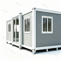 Maison conteneur modulaire extensible, différentes options de couleurs pour une utilisation variée en résidence et en entreprise