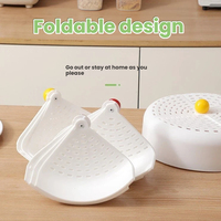 Nouvelle Housse de Table Pliante Anti-Mouches et Anti-Poussière pour Restes de Repas, Lavable et Non Amovible