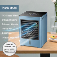Mini ventilateur de bureau portable alimenté par USB avec télécommande, brumisateur et écran LED pour voiture, 5V, idéal pour petites pièces et dortoirs