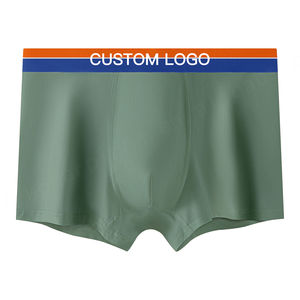 Usine moins cher 95 coton 5spandex haute élasticité doux personnalisé hommes culottes de qualité supérieure pleine grandeur impression plaine boxeurs pour hommes - Product Image 3