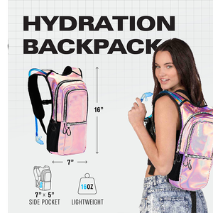 Mochila de Hidratación-Mochila de Agua con Vejiga de Hidratación 2l Festival Essential-Paquete de Hidratación Rave Hydropack Hydro para Senderismo - Product Image 2