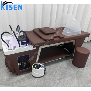 Kisen – Lit de shampoing professionnel de qualité supérieure, lit de massage thaïlandais de luxe/lit de beauté spa/table de shampoing pour salon de beauté - Product Image 1