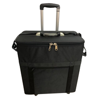 Valise à lunettes optiques Shinetai No MOQ en Oxford noir à 180 grilles, avec roulettes, pour lunettes de soleil et lunettes de vue, présentoirs à lunettes