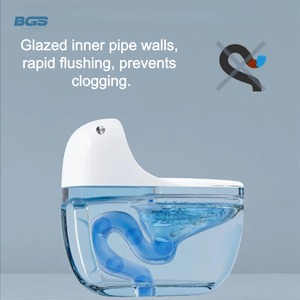 Inodoro Inteligente BGS de Gran Venta, con Asiento Grande en Forma de U, Montado en el Suelo, Sanitario Inteligente de Cerámica Automático y Económico para Baño - Product Image 3