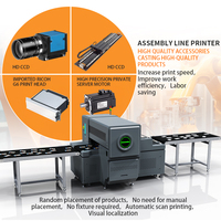 Ligne d'imprimante UV automatique de qualité industrielle, machine à colorer en continu par induction pour affiches publicitaires à grand panneau, état neuf