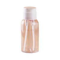 Bouteille de soin double compartiment gauche-droite pour lotion, shampoing et produits cutanés, avec double pompe, sérigraphiée sur mesure, en PET 600ml (300ml + 300ml)
