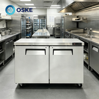Réfrigérateur sous comptoir pour la restauration, grande capacité interne pour boissons et aliments frais multiples