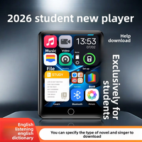 2026 Çok Satan Dokunmatik Ekranlı Taşınabilir Walkman MP3 Çalar - MP4 Müzik Çalar Özellikli Dahili Hoparlör 300mAh Pil - Roman Okuma