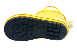 Bottes <span class=keywords><strong>de</strong></span> <span class=keywords><strong>pluie</strong></span> en caoutchouc pour enfants YL282, imprimées tigre <span class=keywords><strong>jaune</strong></span>, antidérapantes, imperméables, avec poignées - Product Image 6