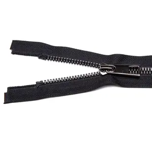 Fabrication sur mesure à prix d'usine 3 #   5 #   8 #   20 #   <span class=keywords><strong>Fermeture</strong></span> éclair séparatrice en laiton, <span class=keywords><strong>fermeture</strong></span> éclair métallique pour sweats à capuche/jeans/vestes/sacs à main, <span class=keywords><strong>fermeture</strong></span> éclair pour vêtements - Product Image 4