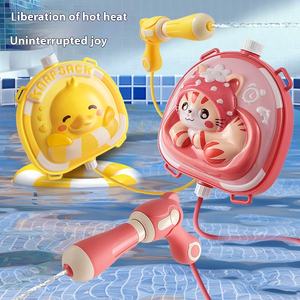 2025 di grande capacità di vendita calda zaino estraibile pistola ad acqua giocattolo per estate spiaggia all'aperto gioco per bambini di plastica pistola ad acqua - Product Image 4