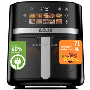 AOJA-Freidora de aire eléctrica portátil de 7l, freidora de aire sin aceite para cocinar platos saludables para toda la familia, con ventana - Product Image 1