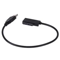 2025 Usb a 7 + 6 13pin Slim Sata/IDE Cd Dvd Rom Adaptador de cable de unidad óptica