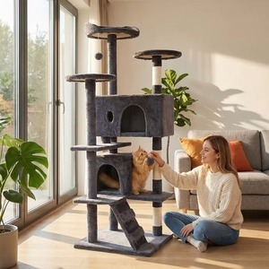 Foreign Trade <b>Cat</b> Climbing Rack <b>Cat</b> Rack for Big <b>Cats</b> <b>Cat</b> Nest All-in-One Luxury Stable <b>Cat</b> Jumping <b>Platform</b> <b>Cat</b> Tree Wholes - Product Image 3