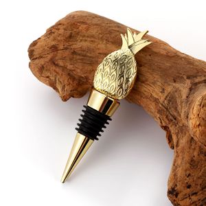 Bouchon de bouteille en métal pour vin, en forme d'ananas, pour la conservation du vin, idéal comme cadeau - Product Image 1