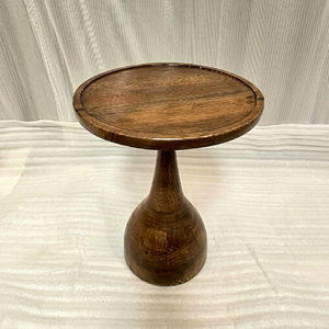 Mesa de Centro Redonda Moderna de Madera, Diseño de Mediados de Siglo, Muebles Hechos a Mano para Sala de Estar - Product Image 1