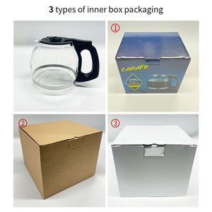 Jarra de Vidrio de Borosilicato de 12 Tazas con Acero Inoxidable y PP para <span class=keywords><strong>Cafetera</strong></span> <span class=keywords><strong>Oster</strong></span>, Repuesto con Tapa, Estilo Americano - Product Image 4