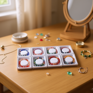 Bracciale in acciaio inossidabile con farfalla da 8 mm e pietre naturali, gioielli alla moda con perline PULSERA - Product Image 2