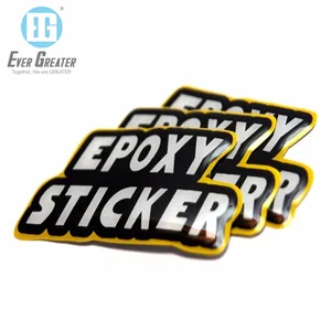 Custom Professional Printed Packaging Dome Sticker Waterproof Logo Labels Crystal Epoxy Resin PVC Sticker