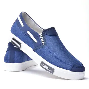 새로운 스타일 도매 슬립 워킹 신발 블루 남성 캐주얼 신발 스니커즈