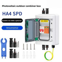 Caja Combinadora Fotovoltaica DC-AC de 1 Entrada y 1 Salida, 500V/600V/1000V, IP65, Caja de Distribución Solar