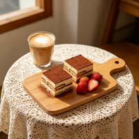 Assiette en bambou naturel 21x10cm avec poignée, gravure personnalisable, vaisselle écologique, vente chaude, 20 pièces MOQ, moderne