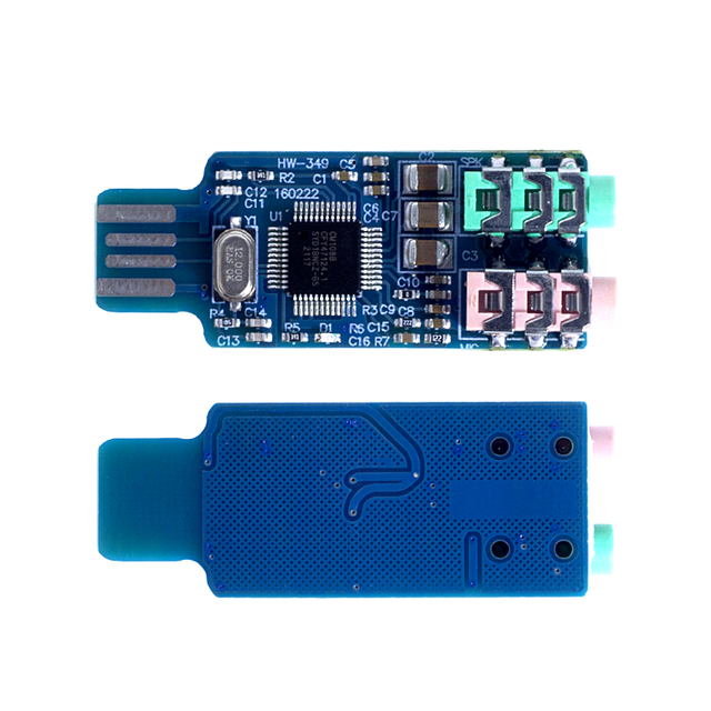 Stock New Driver-free USB Sound Card Computer External Module Laptop Sound Card CM108