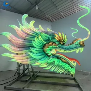 FL-55 personnaliser coloré étanche avec lanterne de dragon chinois de mouvement pour la décoration de festival