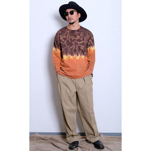 Camiseta personalizada de gran tamaño estilo japonés Tye Dye fabricada en Japón con diseño de patrón de impresión Puff - Product Image 1