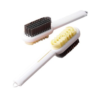 Double Sided Shoe Cleaning Brush Nylon Bristles For Suede And Uppers Abs Material 2 Pieces Set - Product Image 5