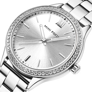 Montre de Luxe Tendance pour Femme, Étanche, avec Cristaux, Idéale comme Cadeau, Montre à Quartz pour Fille, Reloj MF0043 - Product Image 4