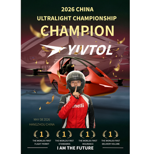Nuovo YIVTOL <span class=keywords><strong>S</strong></span> ZERO Originale, Veicolo Volante a Batteria in Fibra di Carbonio, 10-55 Minuti di Volo, Carico Utile 110kg, 70km/<span class=keywords><strong>h</strong></span>, Combo Base - Product Image 5