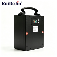 Baterai Lithium 12V Portabel Desain Genggam Plastik Layar Daya Ringkas untuk Robot UGV Mini Keamanan Dalam & Luar Ruangan